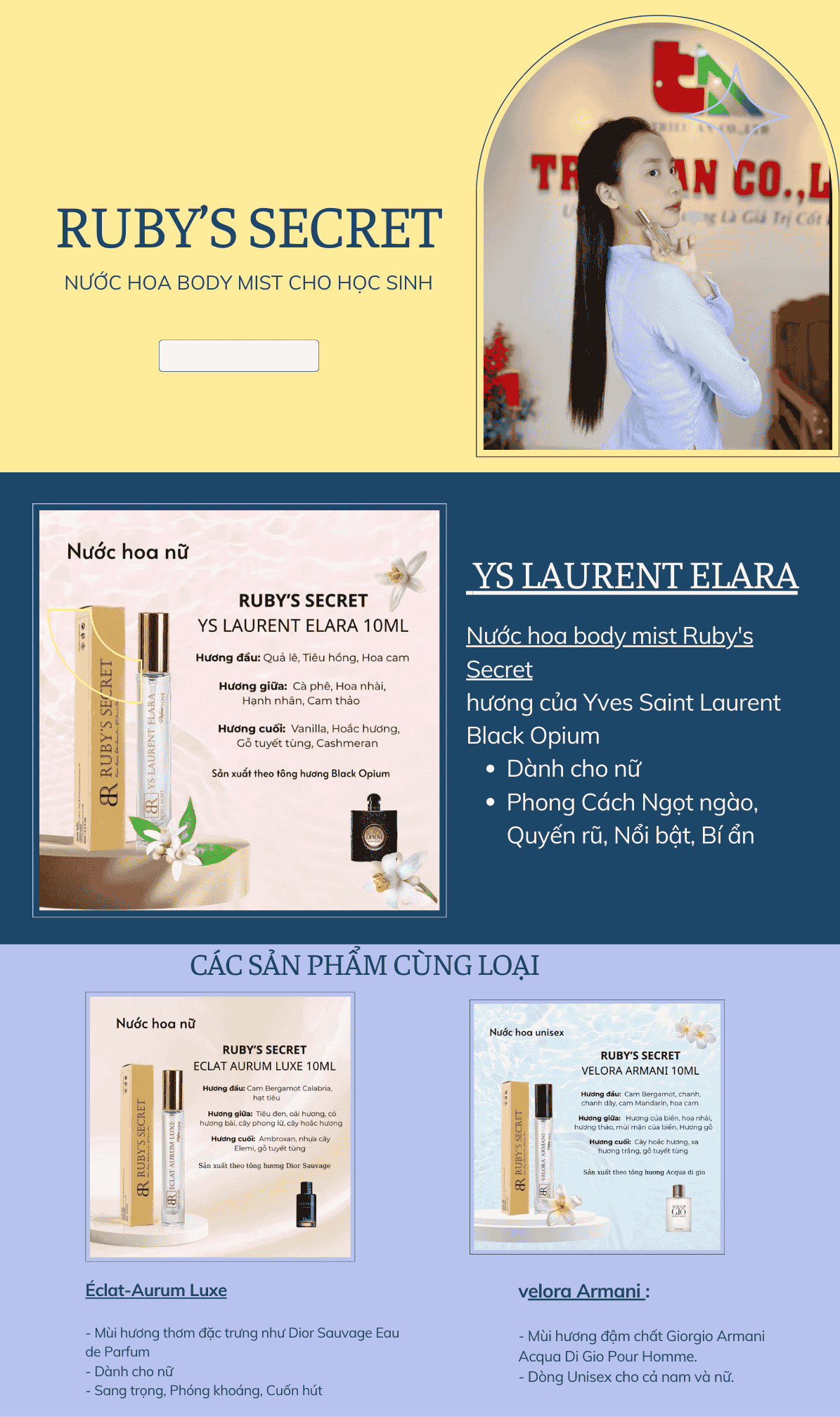 Nước hoa học sinh